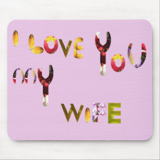 Unique romantic mouse pad for your wife