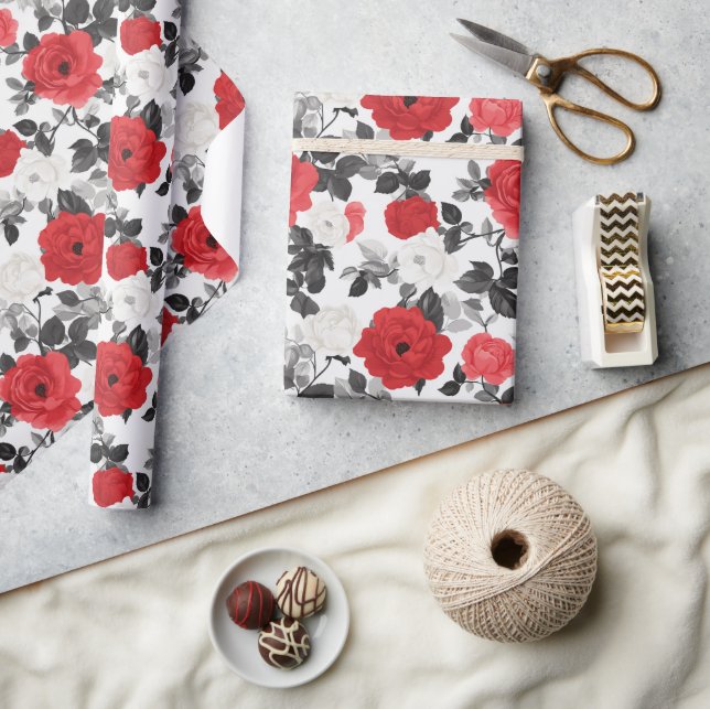 Unique Rose Boho Wrapping Paper (Crafts)