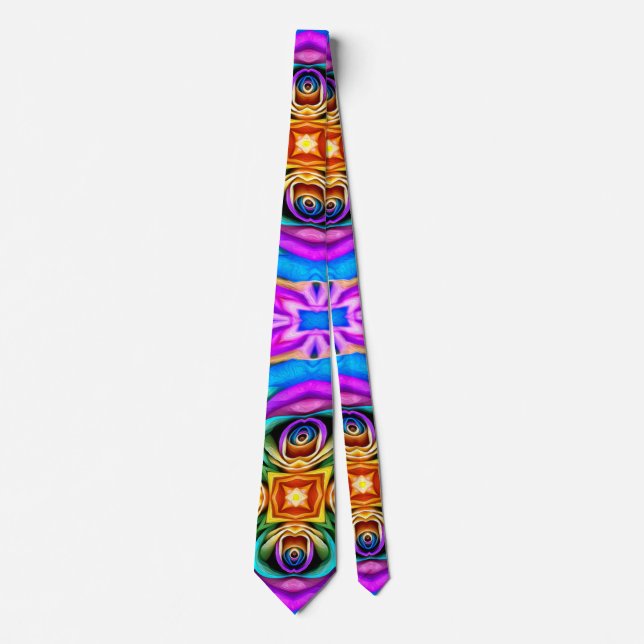 Unique Rose Pattern Tie (Front)