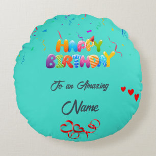 Unique Round Pillow Gift for Birthdays