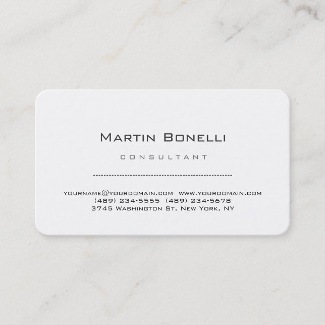 Unique rounded corner amazing business card (Front)