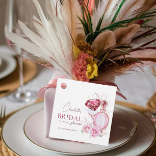 unique Rubies and Rose Bridal Shower   Favour Tags