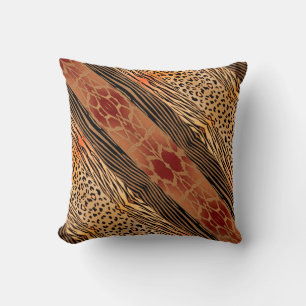  Unique Rustc Animal  Patchwork Zebra Stripe Pillo Throw Pillow
