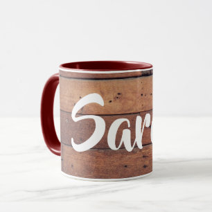 Unique Rustic Barn Monogram Name Coffee Mug