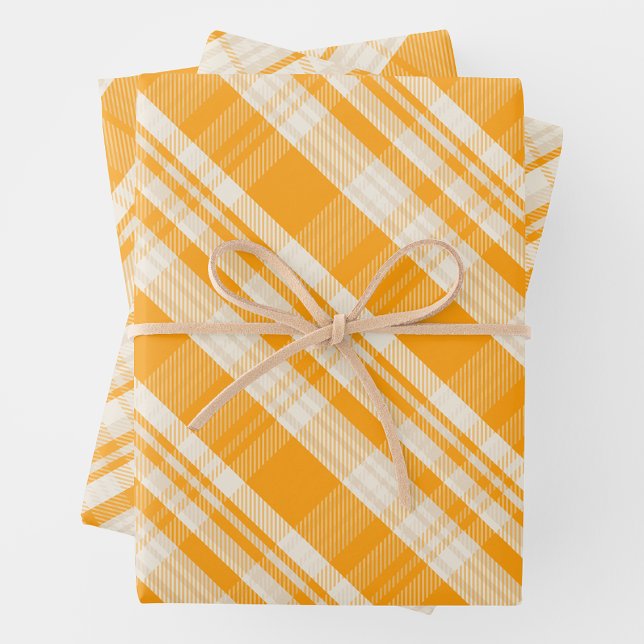 Unique Rustic Country Yellow & Cream Plaid Wrapping Paper Sheet (Unique Rustic Country Yellow & Cream Plaid Wrapping Paper Sheets)