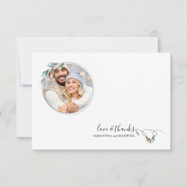 Unique Scandinavian Christmas Thank You Card (Front)