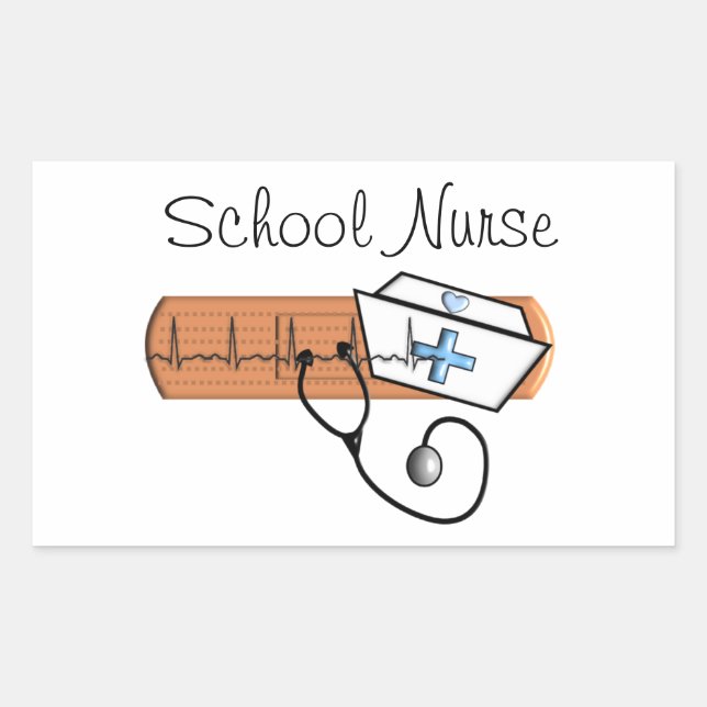 Unique School Nurse Gifts Sticker (Front)