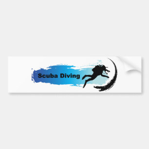 Unique Scuba Diving Bumper Sticker