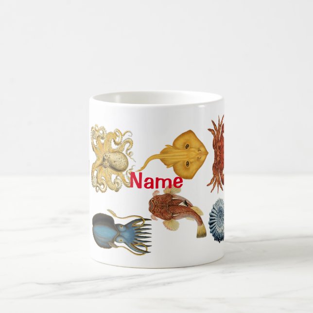 Unique Sea Beings Assortment Thunder_Cove Coffee Mug (Center)