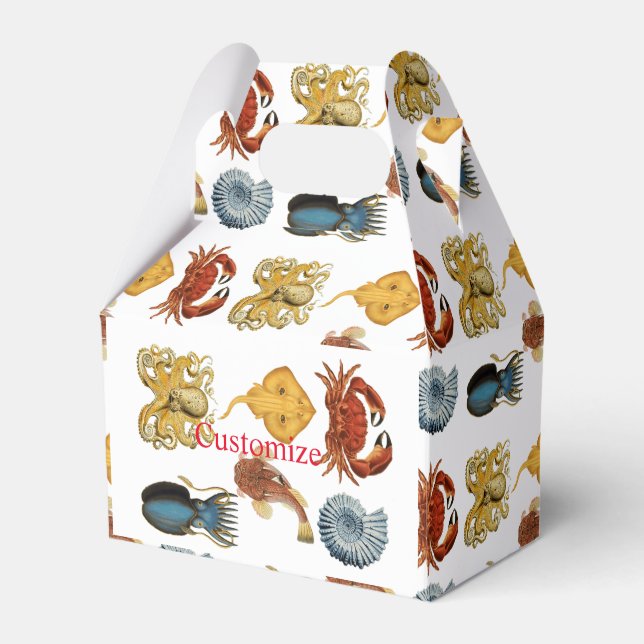 Unique Sea Beings Assortment Thunder_Cove  Favor Box (Front Side)