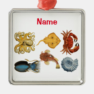 Unique Sea Beings Assortment Thunder_Cove Metal Ornament