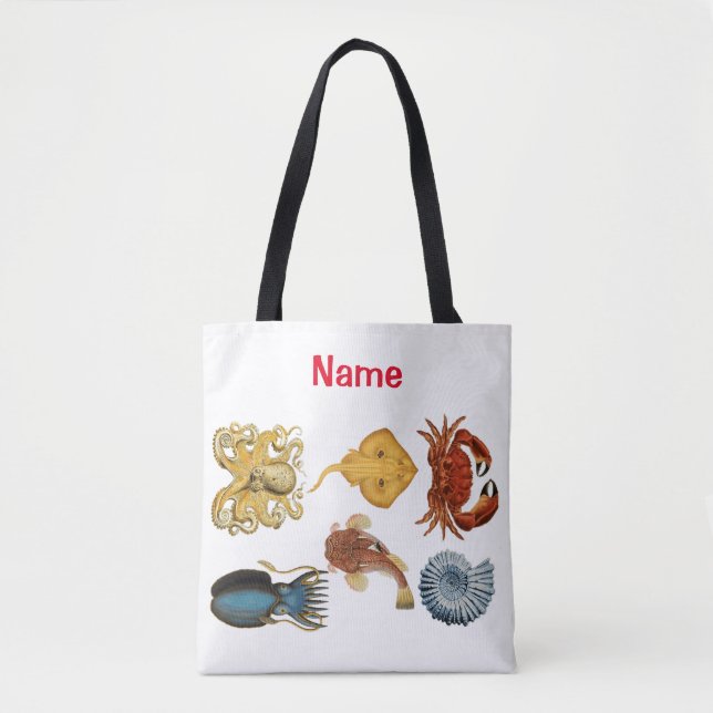 Unique Sea Beings Assortment Thunder_Cove Tote Bag (Front)