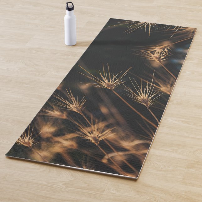 Unique Short Bursting Wild Grass Yoga Mat (In Situ)