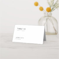 Unique Simple Black & White Meal Choice Wedding