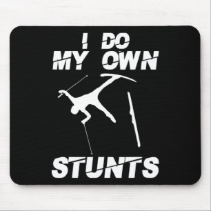 Unique Skiing Art For Men Women Kids Skier Mountai Mouse Pad