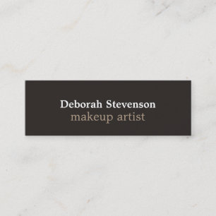 Unique Slim Skinny Grey Custom Business Card