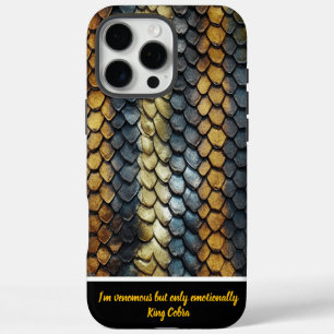 Unique snakeskin with intricate patterns iPhone 16 pro max case