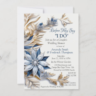 Unique Snowflake Festive Winter Design Invitation