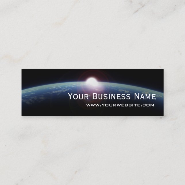 Unique Space Sunrise Mini Carte de visite (Devant)