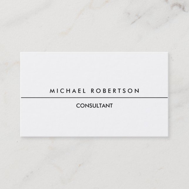 Unique Special Black White Clear Exclusive Business Card (Front)