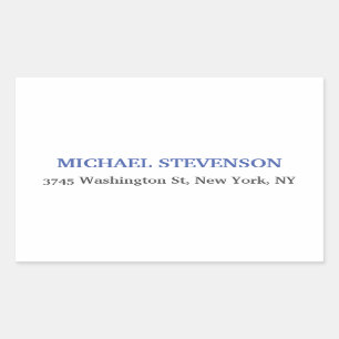 Unique Special Classical Blue White Sticker