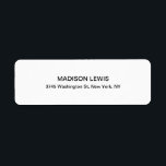 Unique Special Hot Chic Professional<br><div class="desc">Represent yourself with this classical,  elegant return address label. This template can be customized to meet all professional occupations.</div>