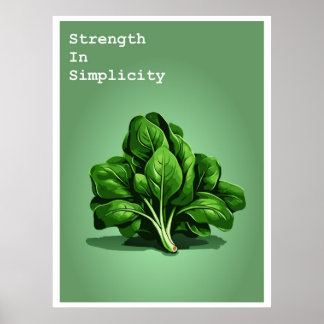 Unique spinach poster