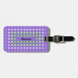 Unique Square Pattern Luggage Tag