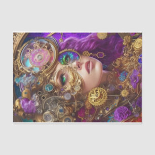 Unique Steampunk Decoupage Tissue Paper