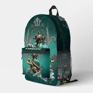 Unique steampunk turtle. printed backpack