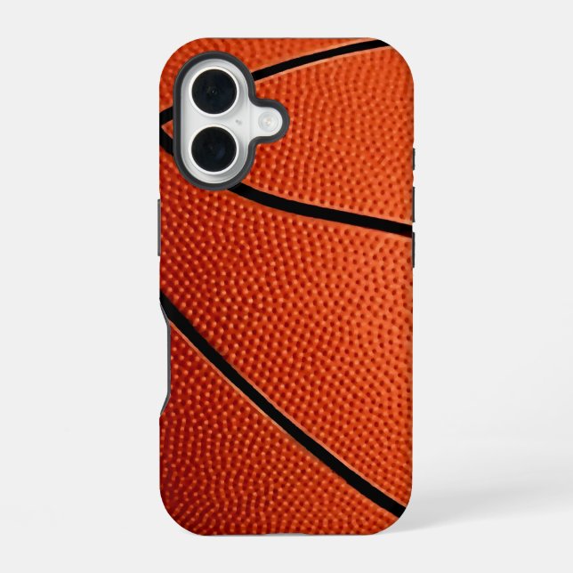 Unique Stylish Basketball iPhone 16 Case (Back)