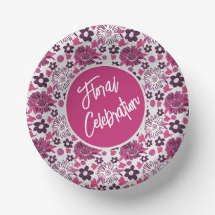 Unique Stylish Floral Pattern Paper Plate