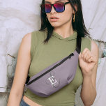 Unique Stylish Name and Monogram Typography Purple Fanny Pack<br><div class="desc">A custom fanny pack design with an elegant stylish representation of your name and monogram with classic serifs and a more ornate script typography in a balanced and symmetrical harmony. The three elements blend together with a sophisticated harmony and create your own personal branding logo. Shown here with a popular...</div>