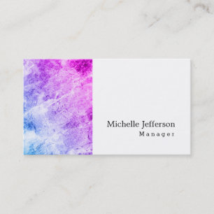 Unique Stylish Wall White Modern Plain Simple Business Card