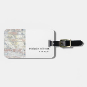 Unique Stylish Wall White Modern Plain Simple Luggage Tag