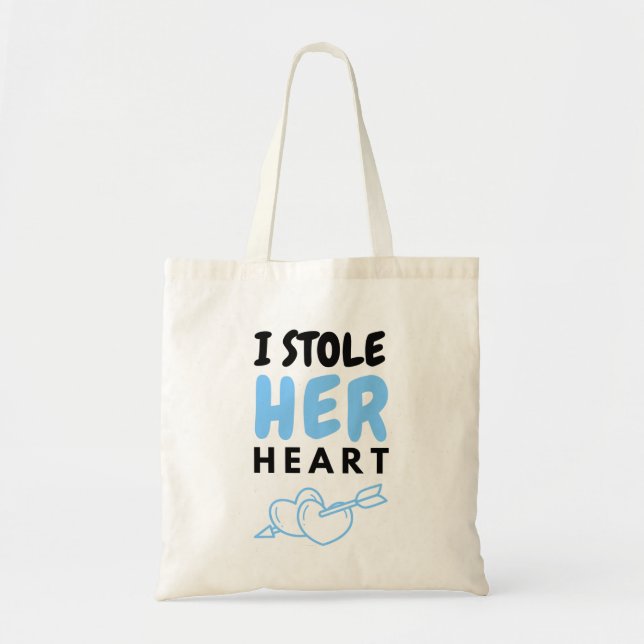 Unique Stylized Text Tote Bag (Front)