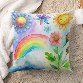 Unique summer beach Design throw pillow