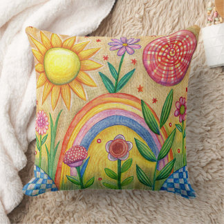 Unique summer beach Design throw pillow