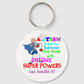 Unique Super Powers Autism Keychain