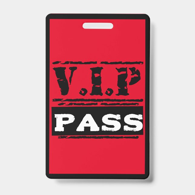 Unique Sweet 16 Birthday Party VIP All Access Pass Badge (Front)