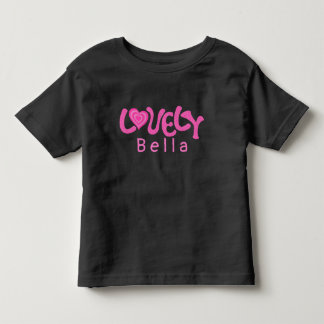 Unique Sweet Pink Girly Heart Lovely Kids  Toddler T-shirt