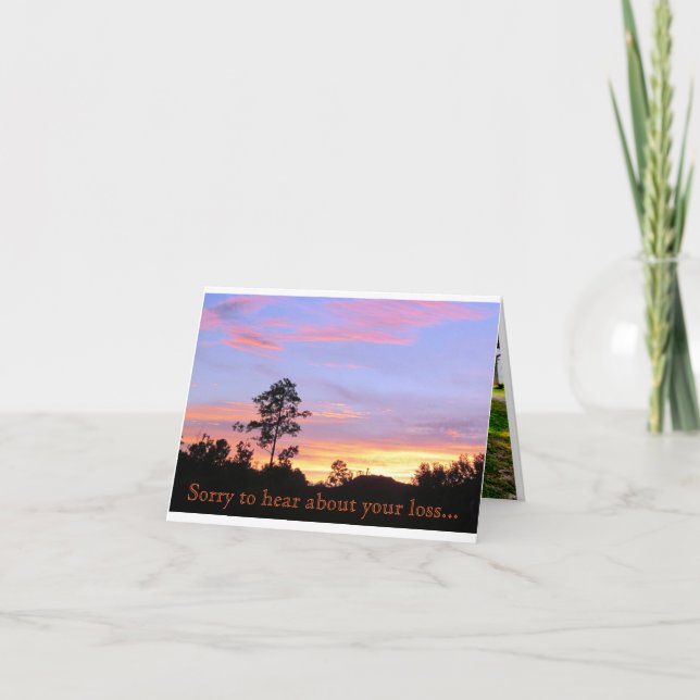 Unique Sympathy Card (Front)