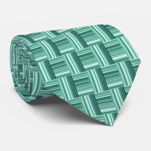 Unique Teal Green Pattern Tie