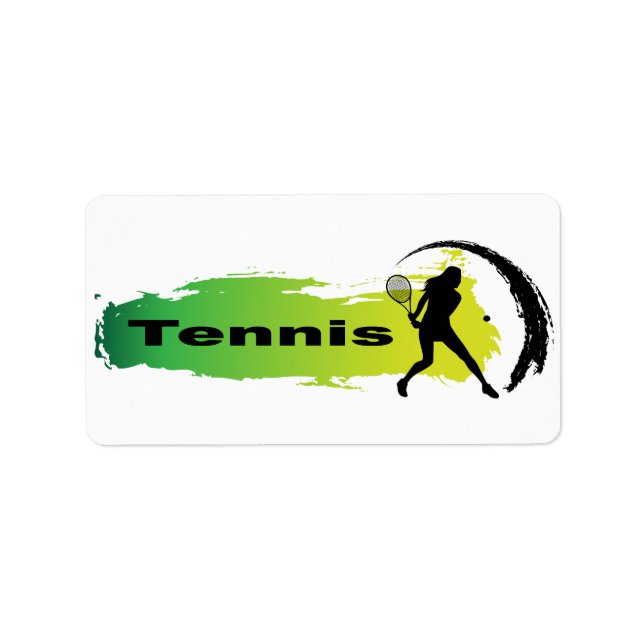 Unique Tennis (Female) Label (Front)