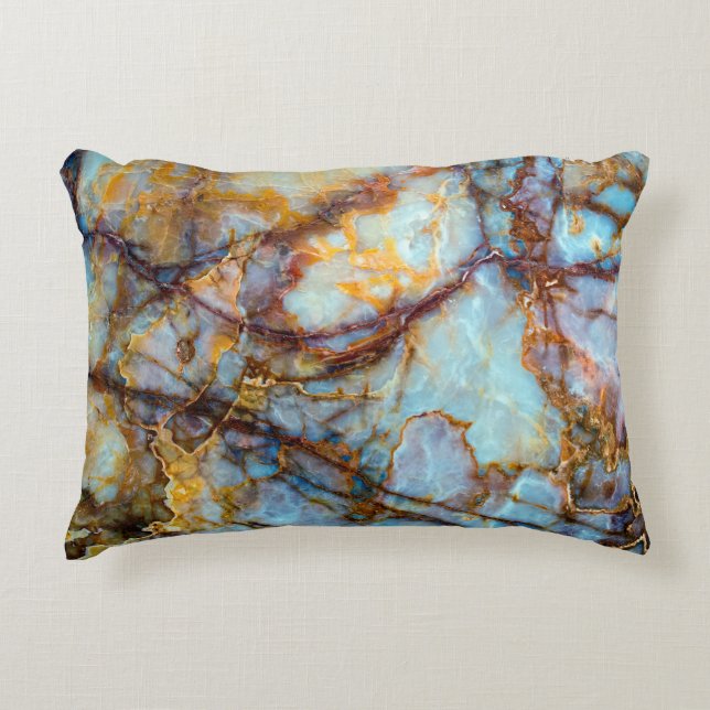 unique texture of natural stone - marble, onyx, gr accent pillow (Front)