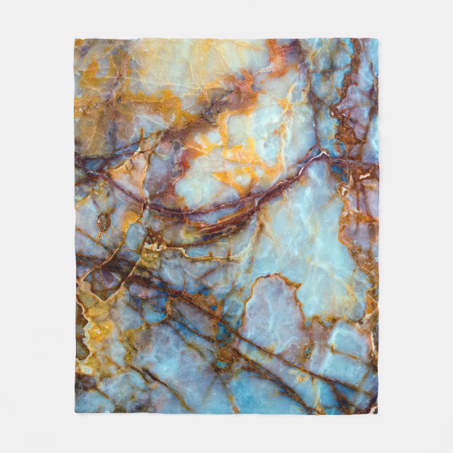 unique texture of natural stone - marble, onyx, gr fleece blanket (Front)