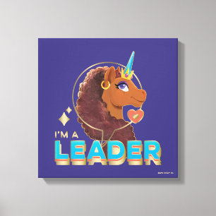 Unique the Unicorn “I’m a Leader” Design Canvas Print