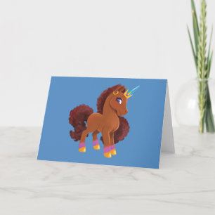 Unique the Unicorn Standing Proud Card