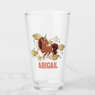 Unique the Unicorn Stars & Clouds Glass