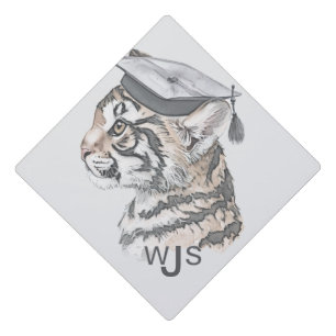Unique Tiger Graduation Cap Topper